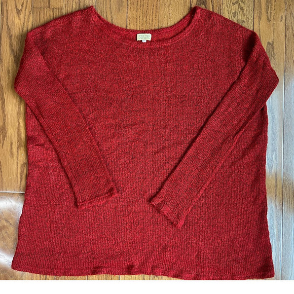 Piko 1988 Lightweight Tunic Sweater, Boatneck, Red, size Medium - Picture 2 of 12